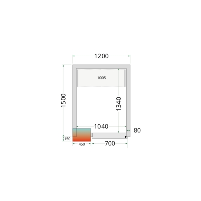 CRPF1215 Chambre froide (Complet avec monobloc)