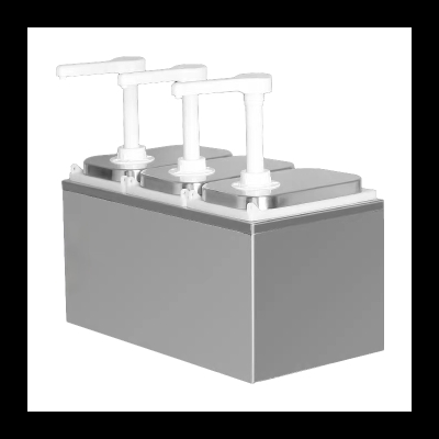 Distributeur de sauce 2L x 3 Pompe en plastique