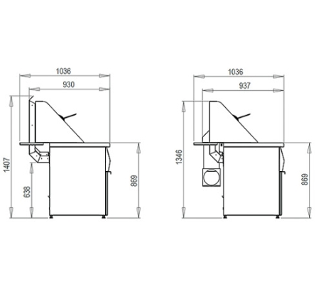 Friteuse gaz – type Santana – cuves rondes + 1 cuve carrée