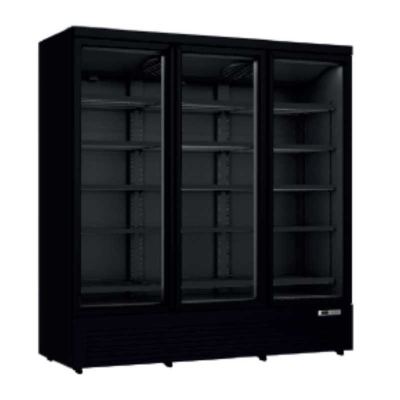 Armoire vitrine à boissons 1664 L – 3 portes avec éclairage LED, idéale pour magasins et supermarchés