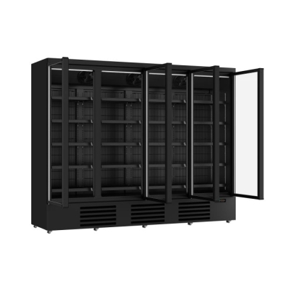 CONG&Eacute;LATEUR 4 PORTES EN VERRE NOIR JDE-2025F BL 