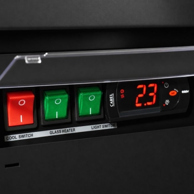 CONG&Eacute;LATEUR 4 PORTES EN VERRE NOIR JDE-2025F BL 
