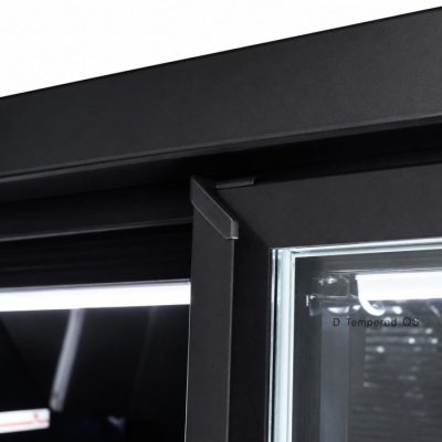 CONG&Eacute;LATEUR 4 PORTES EN VERRE NOIR JDE-2025F BL 
