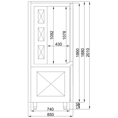 REFROIDISSEUR &Agrave; VENTILATION 15x 1/1GN