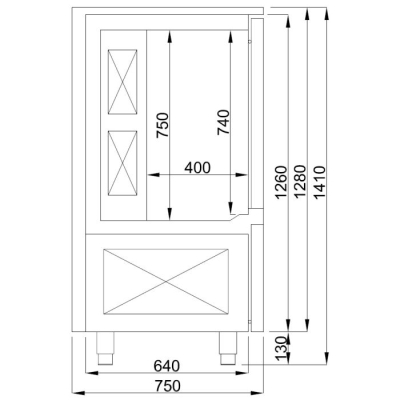 REFROIDISSEUR &Agrave; VENTILATION 10x 1/1GN