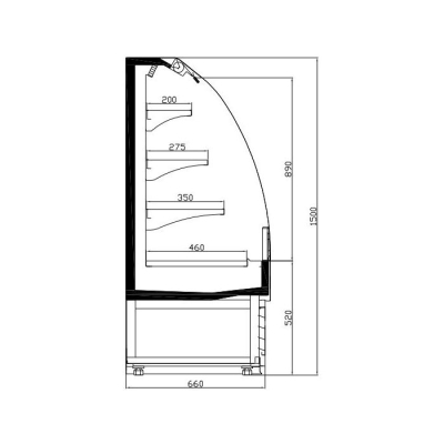 VITRINE R&Eacute;FRIG&Eacute;R&Eacute;E 1.3