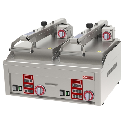 Grill Clam lisse, chromé, 4x 230/1V