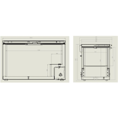 CONG&Eacute;LATEUR BAHUT COUVERCLE EN INOX 407 L