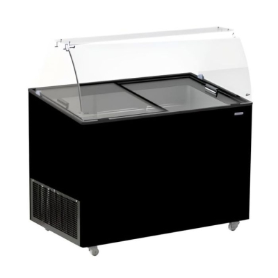 VITRINE À CREME GLACÉE JAVA NOIR 8x5 LTR