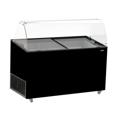 VITRINE À CREME GLACÉE TENERIFE NOIR 10X5 LTR