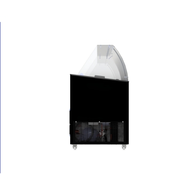 VITRINE À CREME GLACÉE TENERIFE NOIR 10X5 LTR