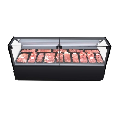 VITRINE R&Eacute;FRIG&Eacute;R&Eacute;E &Agrave; PLAQUE FROIDE POUR VIANDE RICK 2.0