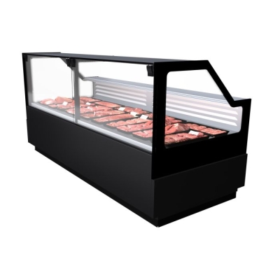 VITRINE R&Eacute;FRIG&Eacute;R&Eacute;E &Agrave; PLAQUE FROIDE POUR VIANDE RICK 2.0