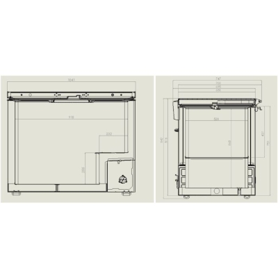 CONG&Eacute;LATEUR BAHUT COUVERCLE EN INOX 407 L