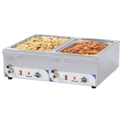 Double bain-marie avec robinet de vidange GN 1/1 – 100 mm