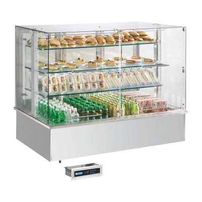 Vitrine refrigerée GN 4-1/1 drop-in, ouverture vers le haut | RM - SL PLATINUM+ 4 DF
