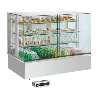 Vitrine refrigerée GN 4-1/1 drop-in, ouverture vers les côtés | RM - SL PLATINUM+ 4 DS