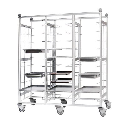 Chariot d’étagères plateaux 30 inserts | REDFOX - VR 30 P