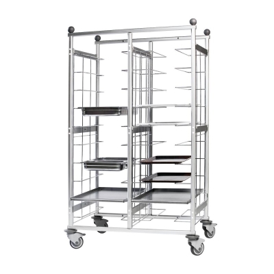 Chariot d’étagères plateaux 20 inserts | REDFOX - VR 20 P