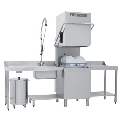 Lave-vaisselle à capot revêtement double 50x50 - 400 V | RM - NT 102