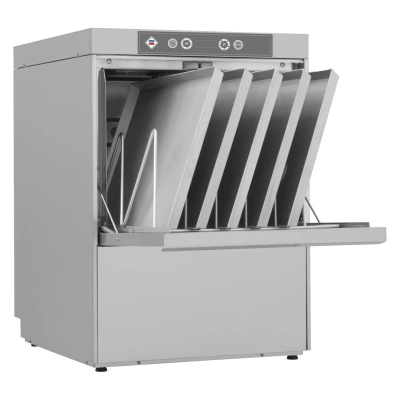 Lave-vaisselle frontal revêtement double avec pompe de vidange 50x60 - 400 V | RM - NT 93 P