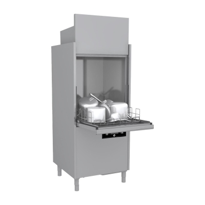 Lave-ustensiles revêtement double - pompe de vidange et récupération 70x70 | RM - S 202 REC ABT