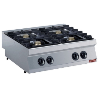 Cuisinière gaz 4 feux,
Brà»leurs 4x 5,5 kW -TOP -
AGA