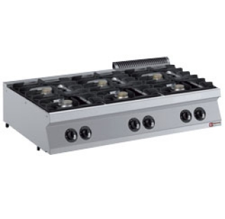 Cuisinière 6 feux gaz,
Bruleurs 6x 5,5 kW -TOP -