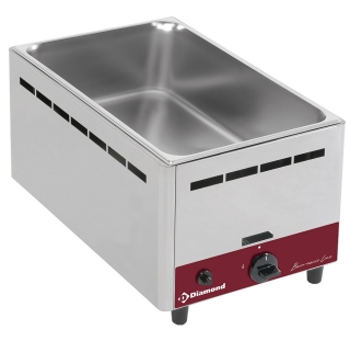 Bain marie gaz, de table GN 1/1 - 150 mm
