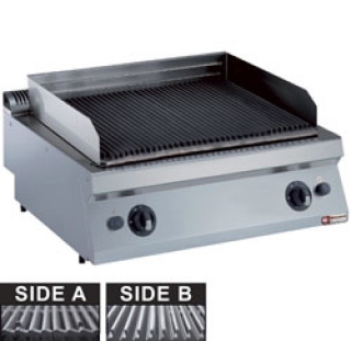 Grill pierre de lave gaz,
grille en fonte 1 mod. -TOP