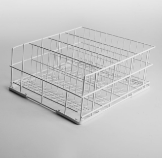 Panier verres à˜110 mm, 400x400 mm Rilsan