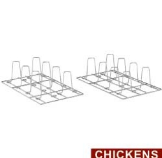 Kit 2 grilles GN 1/1 "spècial poulets" (8 pcs par grille)