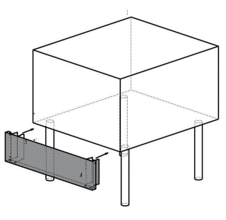 Panneaux inox latèraux, grill G22/GPLP4-N & G22/GPLP8-N
