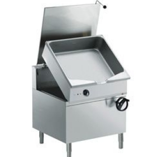 Sauteuse èlectrique basculante, cuve "Duomat", 100 litres sur meuble
