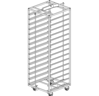 Chariot inox pour four rotatif .../4E-L & ...4G-F