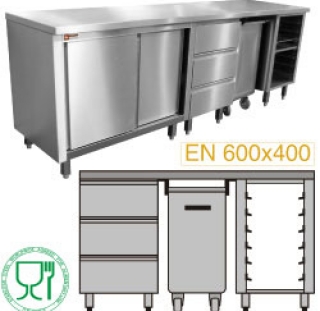 Module pâtisserie 1500 composè MCP-3T/05 + MCP-TR/05 + MCP-SG/05 + MCP-TOP/15