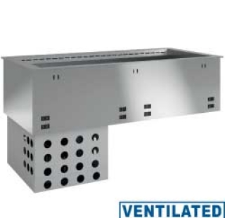 Elèment cuve rèfrigèrèe, ventilèe, 2x GN 1/1