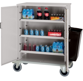 Chariot fermè pour remplissage minibars
