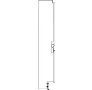 Kit fronton dècoratif angle neutre - ouvert 90° avec tablette service, panneau en bois, plinthe et moulures