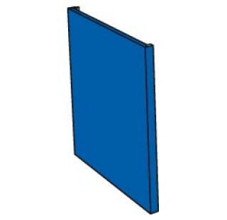 Panneau de dècoration latèral "bleu"