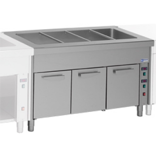 Elèment bain-marie sur armoire chauffante 2x GN 1/1