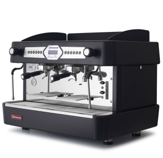 Machine à  cafè expresso 2 groupes, avec display
https://www.diamond-eu.com/fr/details/diamond/coffee-bar-tea-room/machines-a-cafe-espresso/AROMA%2F2EB_DVA8#:~:text=Machine%20%C3%A0%20caf%C3%A9%202,en%20inox%208%20litres