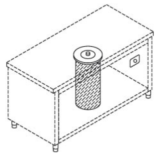 Elèvateur chauffant pour assiettes (avec couvercle), capacitè 50-60 diam. 190 - 260 mm