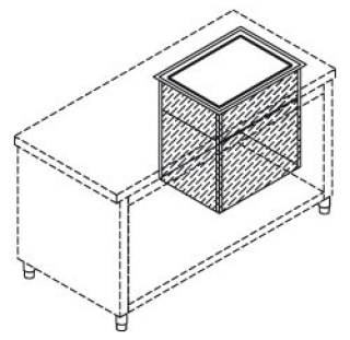 Silo neutre pour paniers lave-vaisselle 500x500 mm