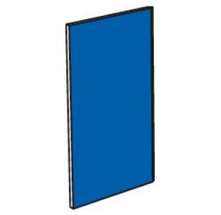 Panneau de dècoration bleu angle extèrieur 45°