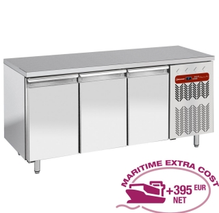 Table frigorifique, ventilèe, 3 portes EN 600x400