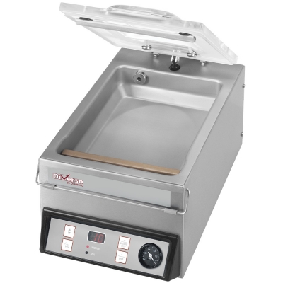 Machine sous vide, couvercle bombè, cuve acier inox - 4 m3/h  WR-22X31-B