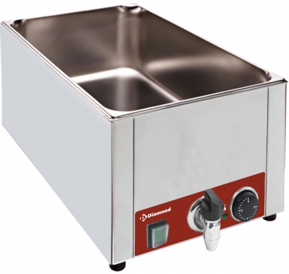 Bain Marie de table èlectrique GN 1/1 - 150 mm + robinet BMZR/XS