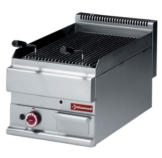 Grill pierre de lave gaz,
grille de cuisson en fonte -
Top