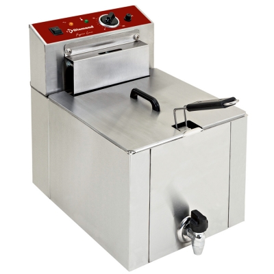 Friteuse de table èlectrique "S-POWER" 12 litres + robinet   F12TR/SP